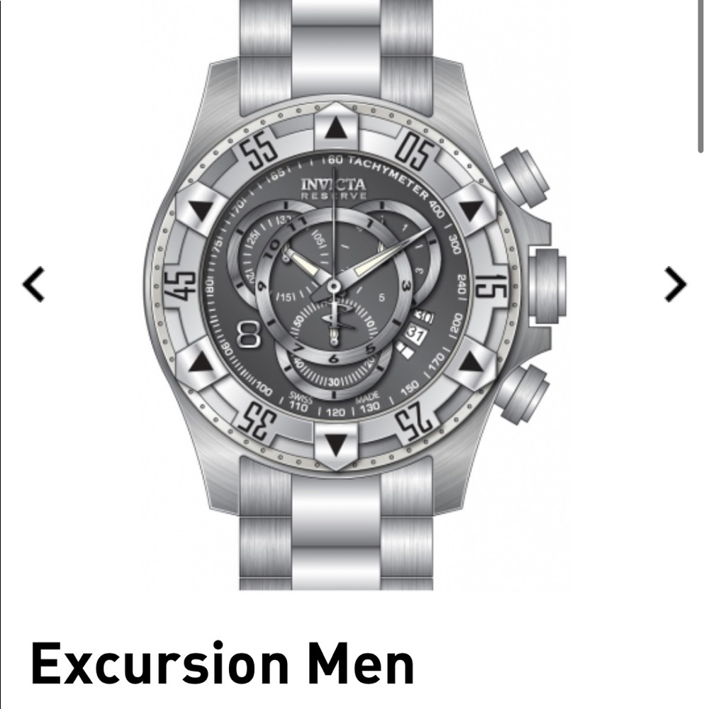 Brand new never used Invicta Reserve Excursion Men’s watch stainless steel.